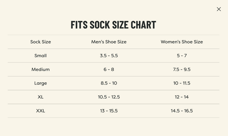 Fits Light Runner Sock